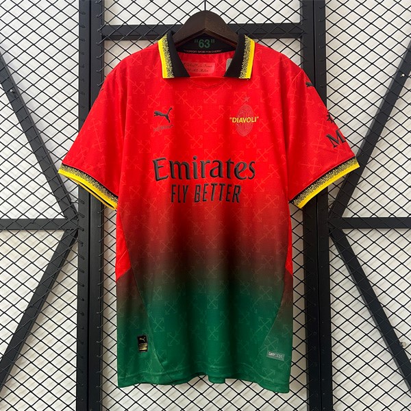 Tailandia Camiseta AC Milan Co-Branded Edition 2025-26 Rojo